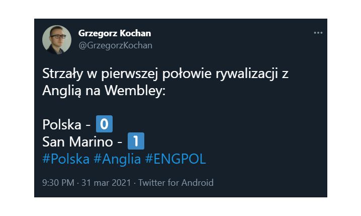 TRAGICZNA statystyka Polski z Anglią! Nawet San Marino...